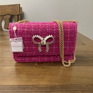 Shiraleah Rosa Shoulder Bag in Magenta Tweed
